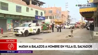 Villa El Salvador: Sujetos mataron de seis disparos a hombre en plena calle