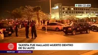 Villa El Salvador: Taxista fue hallado muerto dentro de su auto