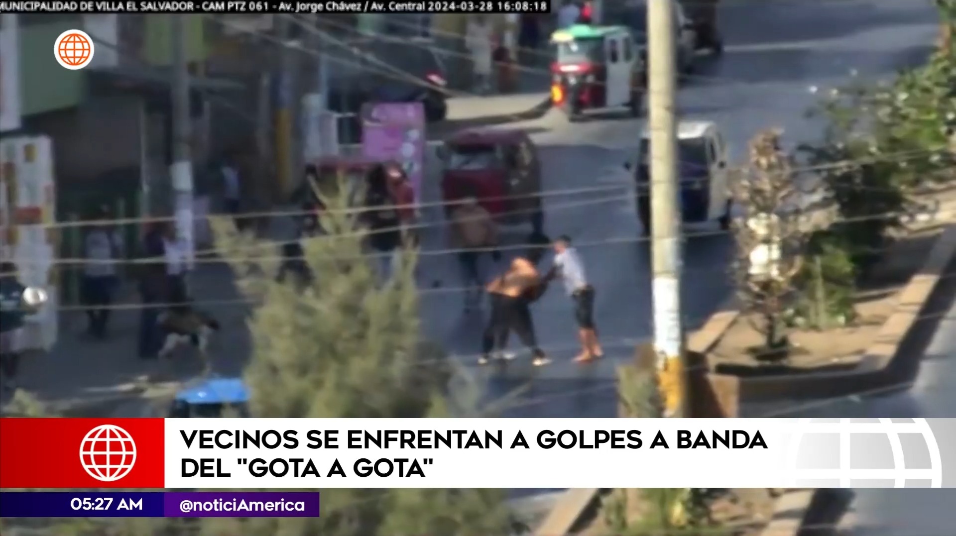 Enfrentamientos en Villa El Salvador. Foto: América Noticias