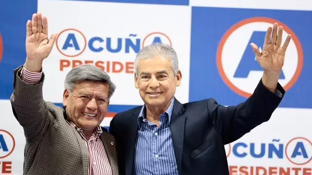 César Villanueva, jefe de campaña de APP, junto al candidato César Acuña. Foto: archivo La República.