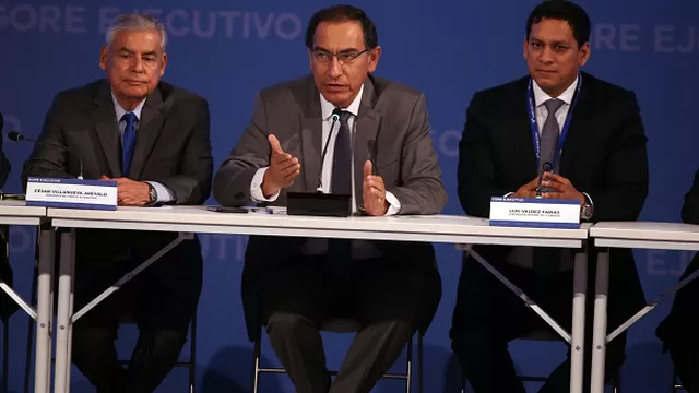 Martín Vizcarra se refirió a la Ley de Presupuesto para el 2019. Foto: Andina
