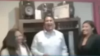 Cerrón aparece celebrando en video compartido en redes sociales