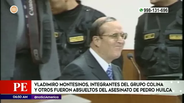 Vladimiro Montesinos y Grupo Colina absueltos en caso de asesinato de Pedro Huilca