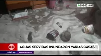 VMT: Aguas servidas inundaron varias casas en Tablada De Lurín