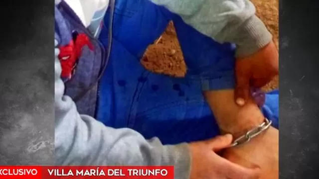 VMT: Policía rescató a niño que fue encadenado por su madre