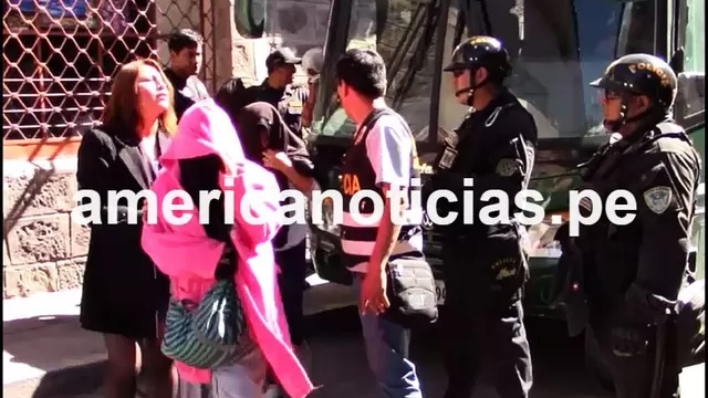 Las jóvenes fueron trasladadas en un helicóptero a la comisaría de Ayacucho. Foto: América Noticias