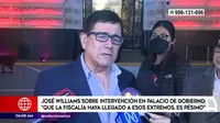 Williams sobre intervención en Palacio de Gobierno: "Que la Fiscalía haya llegado a esos extermos es pésimo"