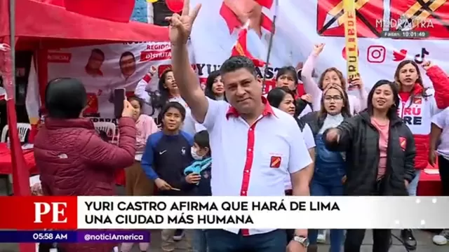 Yuri Castro propone reubicar a personas que viven en los cerros de la capital