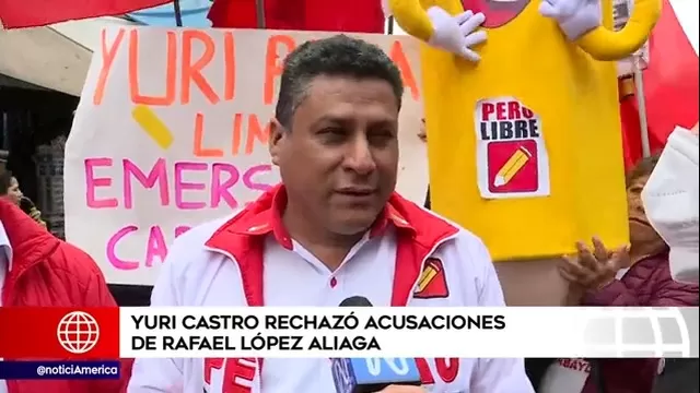 Yuri Castro rechazó acusaciones de Rafael López Aliaga