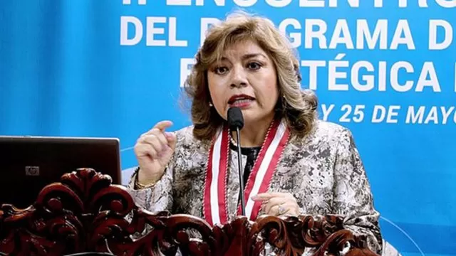 La fiscal suprema Zoraida Ávalos / Foto: archivo Andina