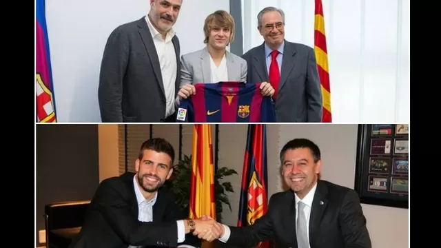 Barcelona: Alen Halilovic firmó contrato y Piqué renovó hasta 2019