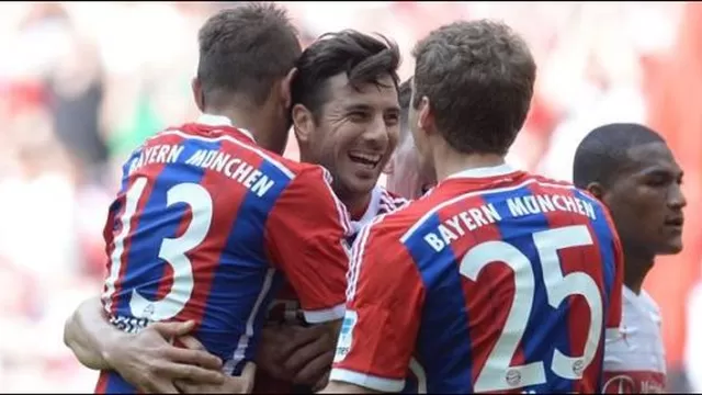 Claudio Pizarro le dio el triunfo al Bayern Munich en la última fecha de la Bundesliga