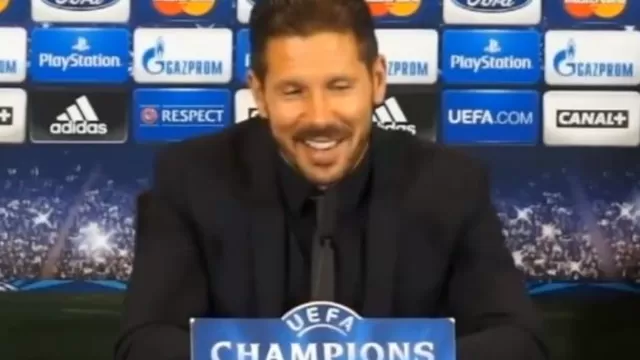 Un extasiado Simeone se olvidó que decía y generó risas en conferencia de prensa