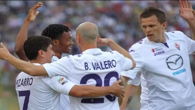 Juan Manuel Vargas fue capitán de la Fiorentina en goleada sobre el Bologna