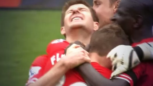 Las lágrimas de Steven Gerrard tras el triunfo de Liverpool sobre el Manchester City