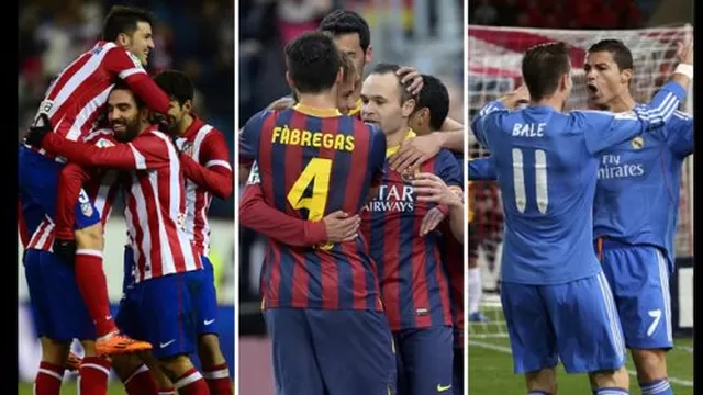 Liga BBVA: las opciones del Atleti, Barcelona y Real Madrid para lograr el título