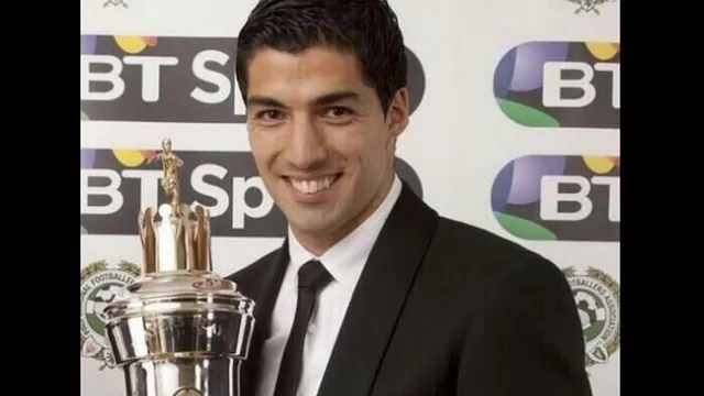 Luis Suárez fue elegido como el Mejor Jugador del Año en Inglaterra