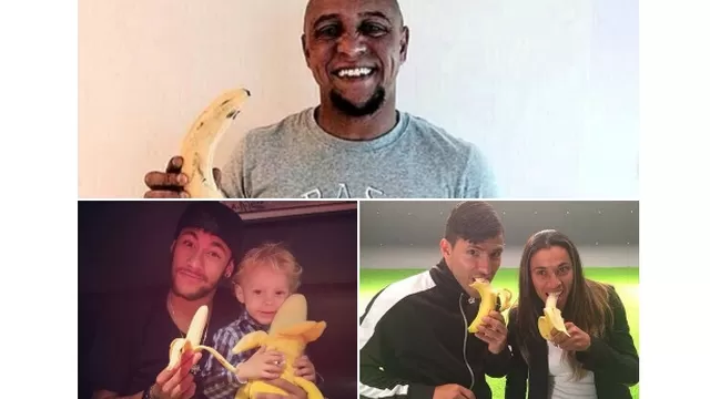 El mundo del fútbol inunda las redes sociales de fotos con plátanos en apoyo a Dani Alves
