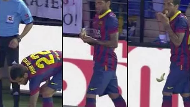 Villarreal identificó a aficionado que arrojó plátano a Alves y le prohíbe volver a estadio