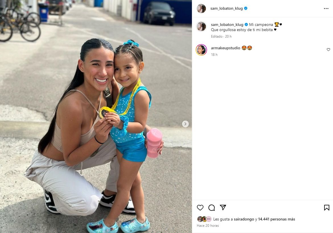 Samahara Lobatón feliz con el triunfo de su hija / Instagram