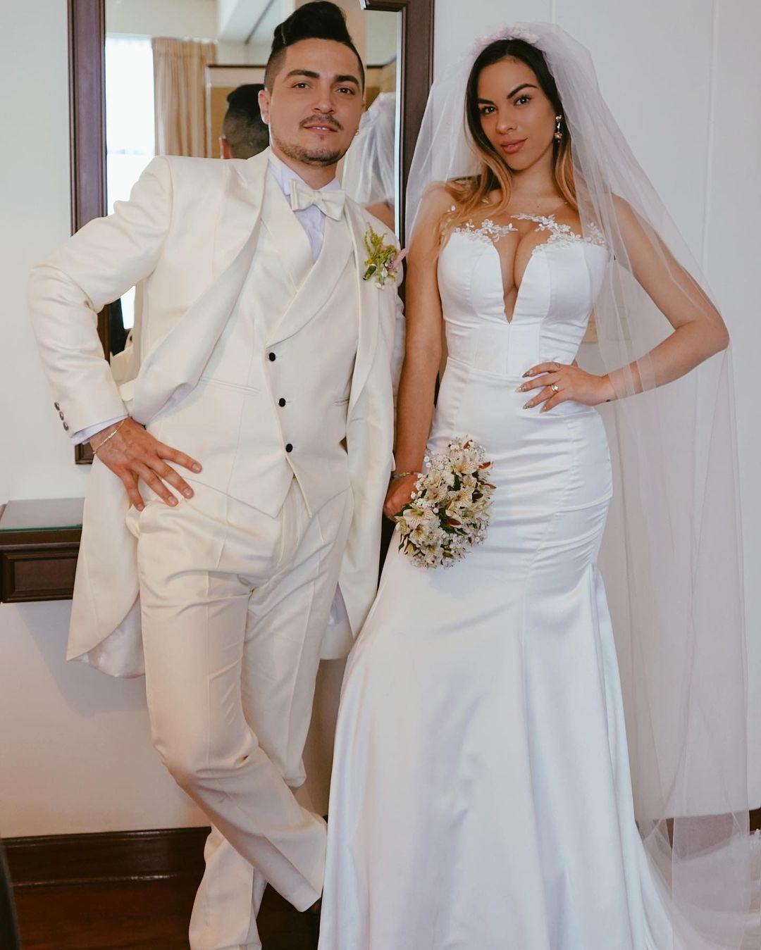 Aída Martínez se casó por civil con Rodolfo Carrasco en el 2020 y tuvieron una hija/Foto: Instagram 