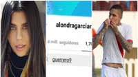 Alondra García Miró dejó de seguir a Paolo Guerrero en Instagram