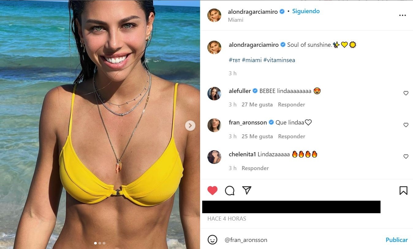 Alondra García Miró deslumbra con fotos en playas de Miami