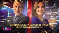 Alvina Ruiz y Gunter Rave fueron premiados como ‘Mejor Dupla Noticiero 2021’