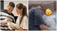 Ana Paula Consorte grabó adorable video de Paolo Guerrero durmiendo junto a su bebé