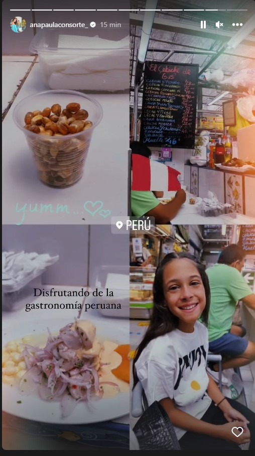 Ana Paula Consorte satisface sus antojos con comida peruana