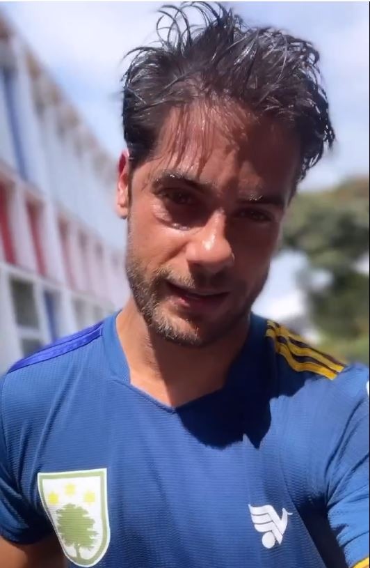 Andrés Wiese tuvo un fuerte golpe en la cabeza durante un partido de fútbol / Foto: Instagram