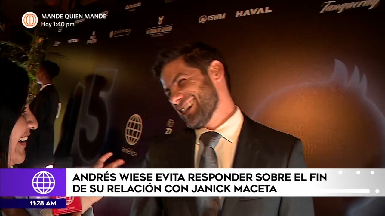 Andrés Wiese y su reacción cuando le mencionan a Janick Maceta / Más Espectáculos