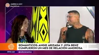 Angie Arizaga: "Nunca en mi vida he celebrado un mes, pero cada detalle de Jota ha sido lindo"