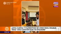 Anna Carina sorprende al grabar tema con Florentino Primera