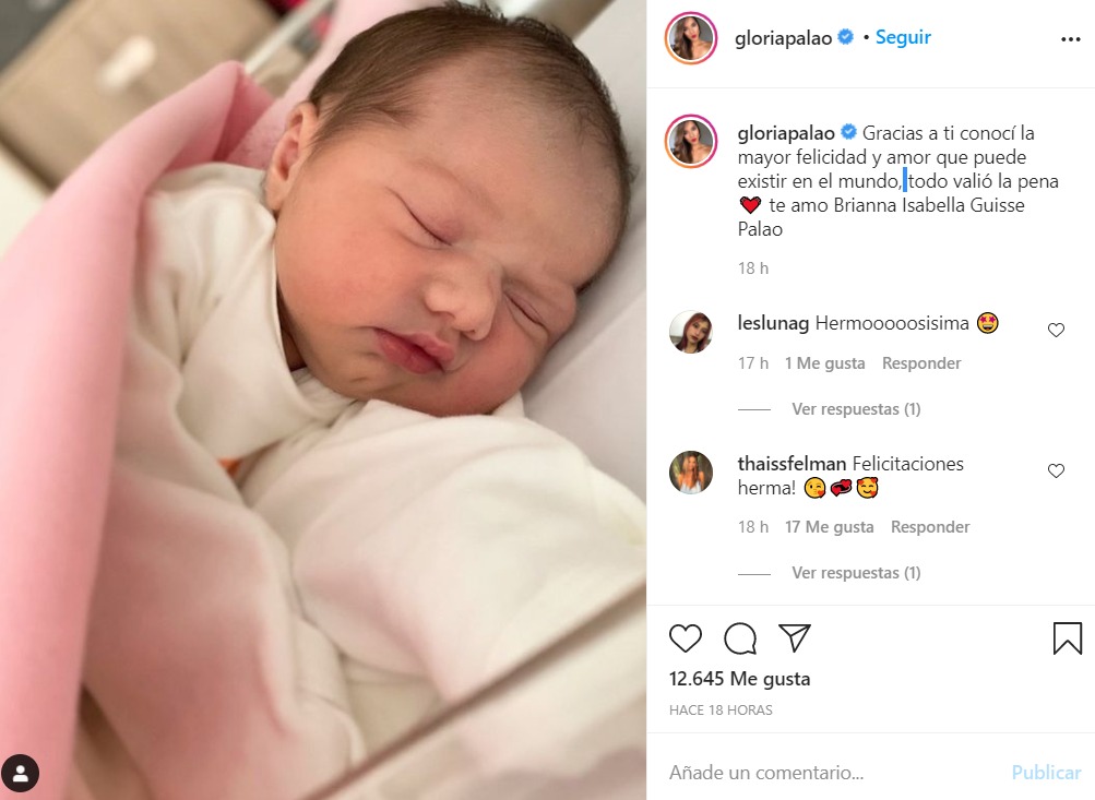 Austin y Said Palao ya son tíos: Gloria Palao anuncia el nacimiento de su hija con tierna foto
