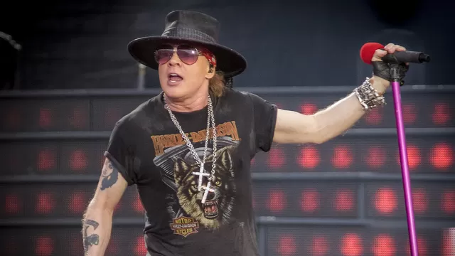 Axl Rose, vocalista de Guns N' Roses, fue acusado de agresión sexual . Fuente: AFP