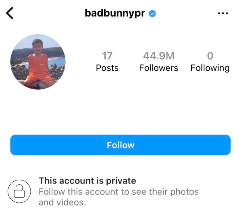 Bad Bunny se despidió de fanáticos y puso sus redes sociales en privado