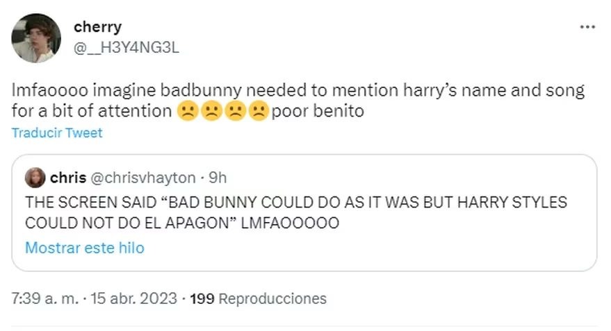 Bad Bunny y su mensaje en Coachella: "Harry Styles nunca podría hacer 'El apagón'"