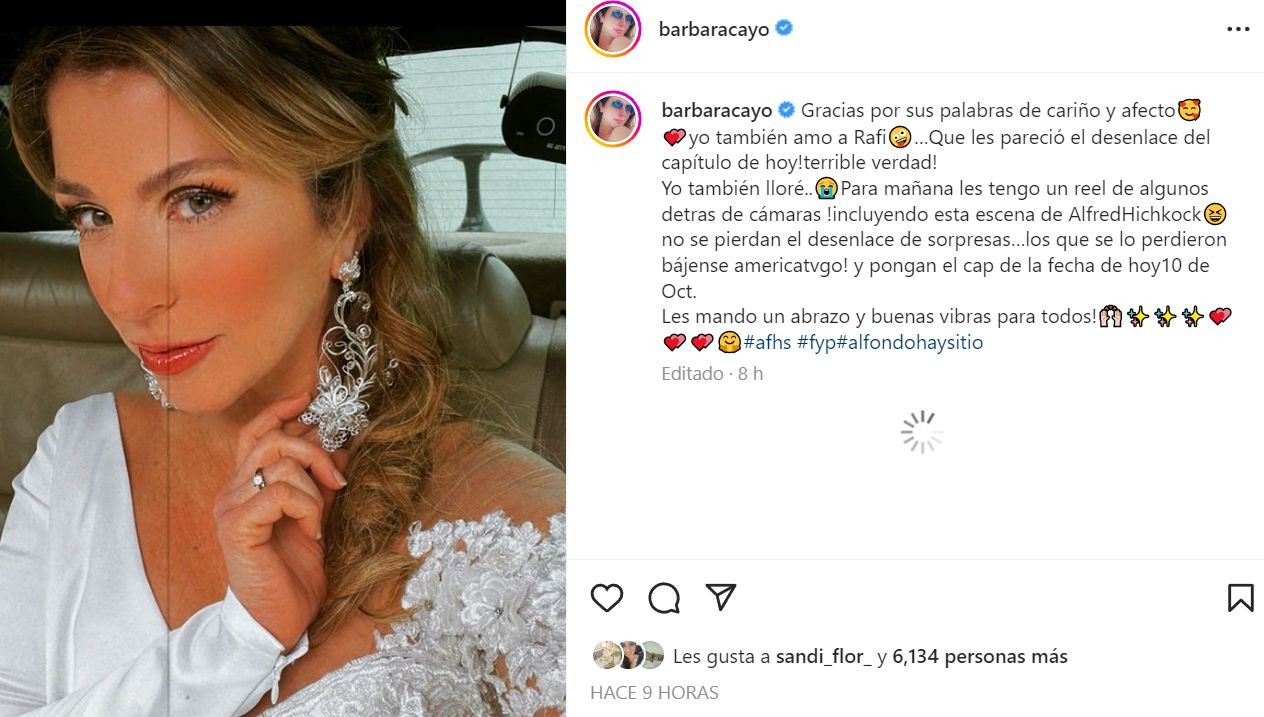 Bárbara Cayo se pronuncia tras disparo a Rafaela en AFHS: “Yo también lloré”