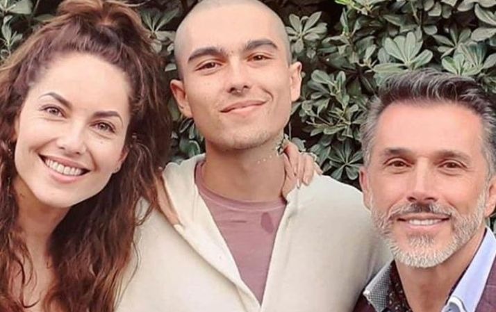 Bárbara Mori con su hijo Sergio y Sergio Mayer / Instagram