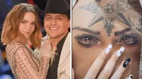 Belinda: Christian Nodal se borró tatuaje de los ojos de la cantante en su pecho
