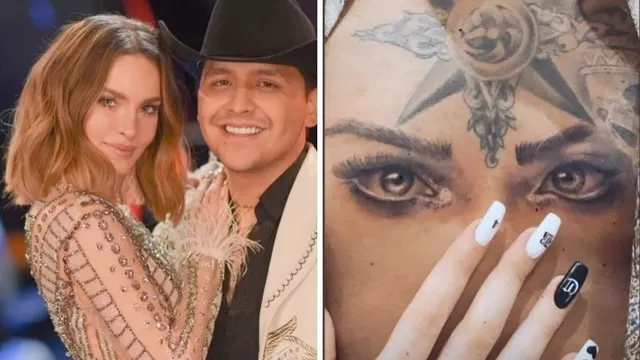 Belinda: Christian Nodal se borró tatuaje de los ojos de la cantante en su pecho Fuente: Instagram