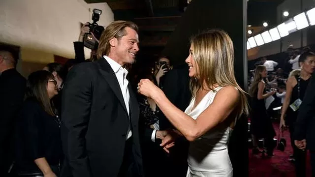 Brad Pitt y Jennifer Aniston. Foto: AFP