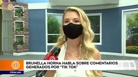 Brunella Horna responde tras polémico TikTok junto a Richard Acuña 