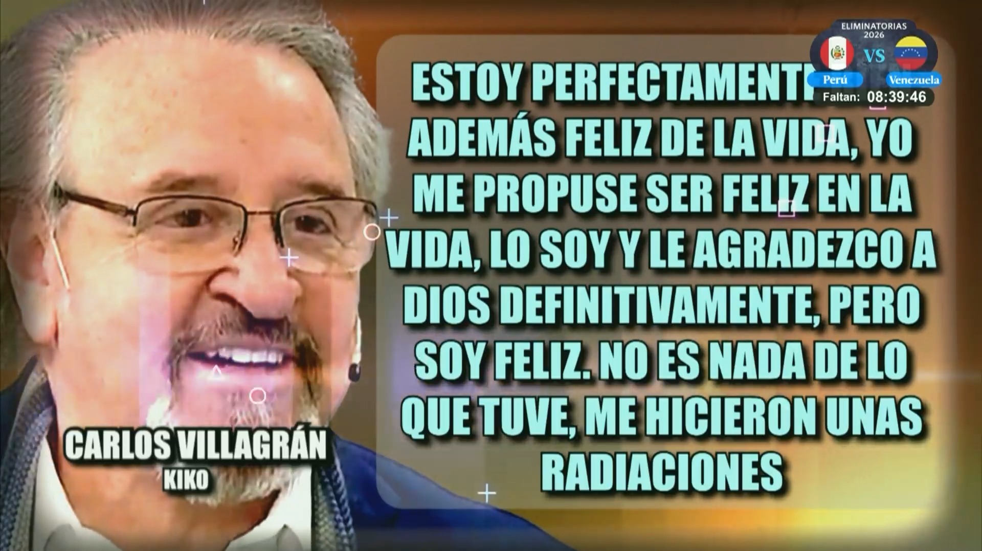 Carlos Villagrán comentó que fue sometido a radiaciones, más no a quimiterapias/Foto: América Hoy