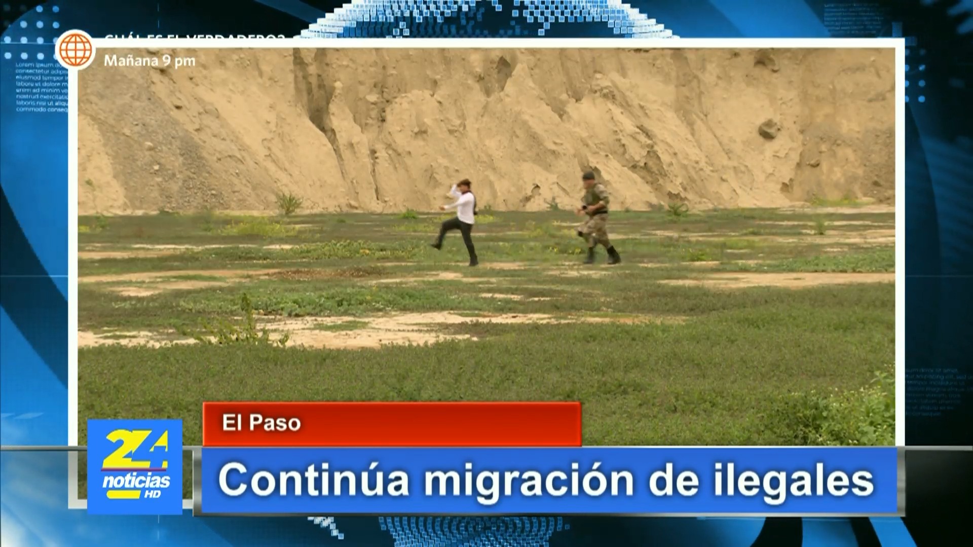 Joel fue protagonista en un reportaje sobre migrantes en la frontera. Fuente: AméricaTV
