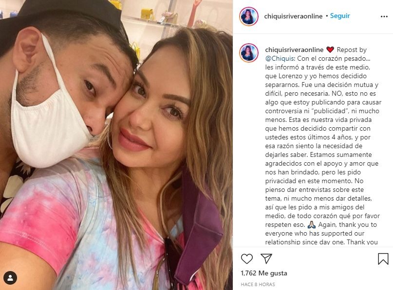 Chiquis Rivera se divorciará de su esposo Lorenzo Méndez