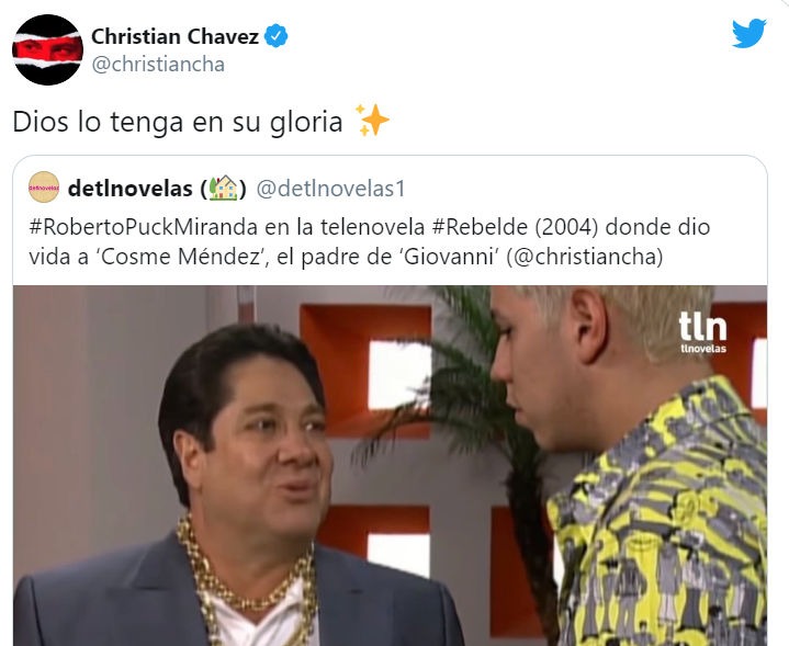  Christian Chávez se despide así de actor de Rebelde 