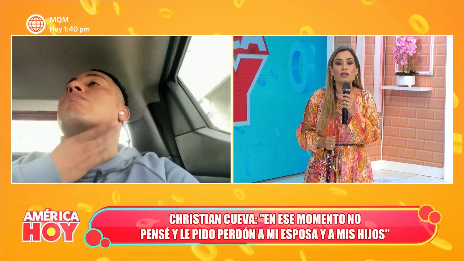 Christian Cueva se molestó con las conductoras de 'América Hoy' por preguntarle sobre Shirley Arica/Foto: 'América Hoy'