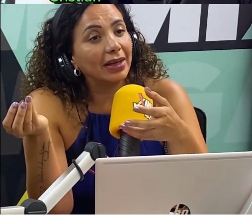 Mónica Cabrejos entrevistó a Christian Domínguez en la radio/Foto: Instagram